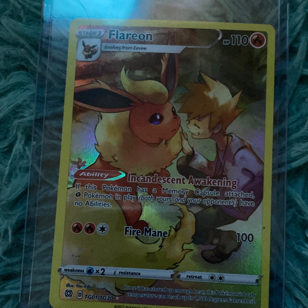 Brand new Flareon Pokémon Card full art